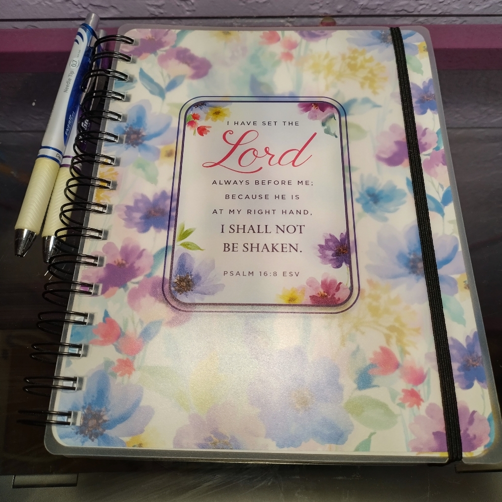 Journal with gel pens/ Bible quotes